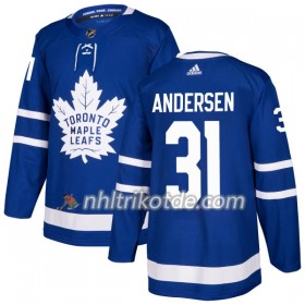 Toronto Maple Leafs Trikot FRoterik Andersen 31 Adidas 2017-2018 Blau Authentic - Herren